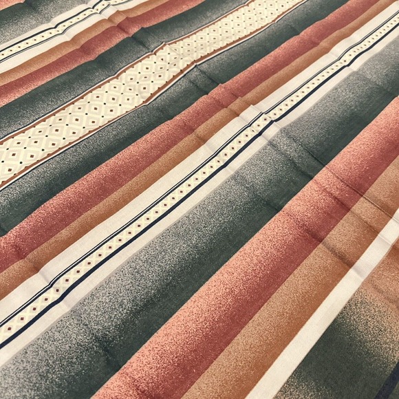 Bloomcraft FABRIC Screen Print Soil & Stain Repeller 80’s Multi 55”x5 Yards Vtg - Picture 10 of 11